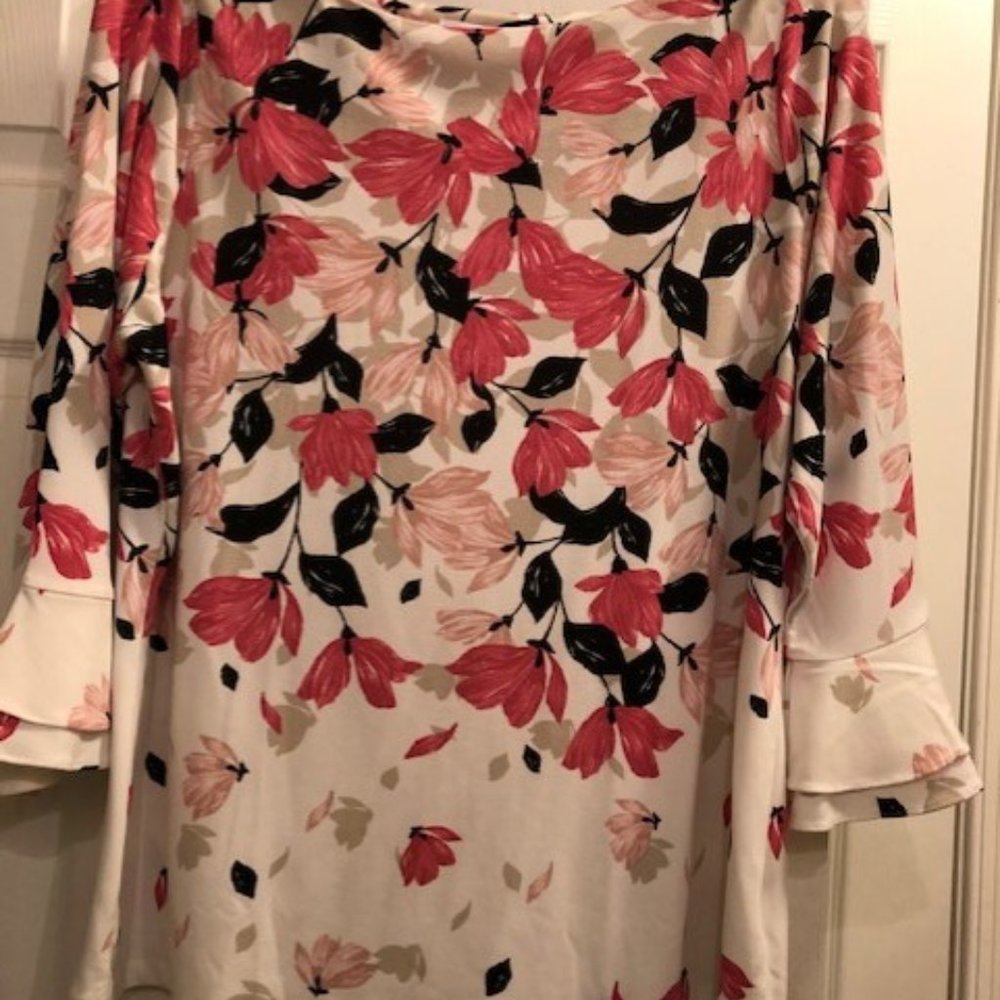 Women's 2X Charter Club Floral Blouse, NWOT